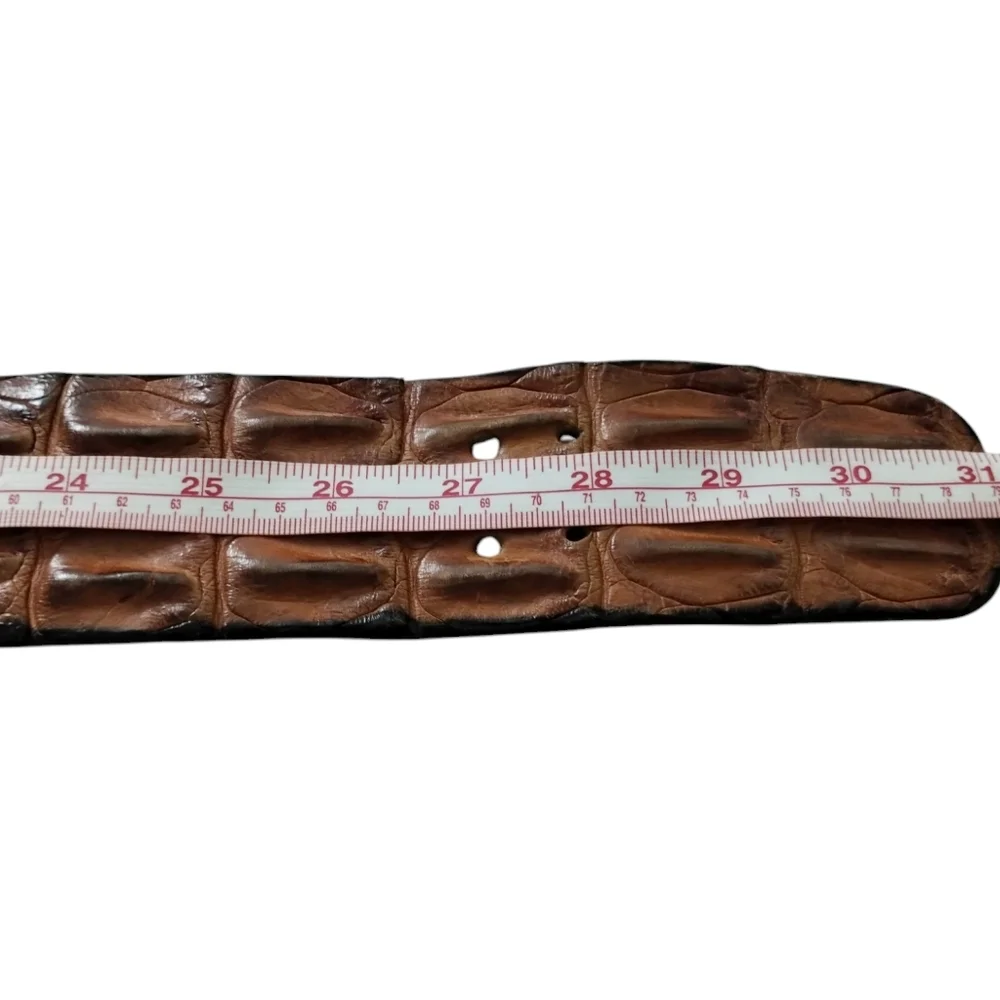 SAVANNAH Australia Brown Genuine Croc Leather Chunk 30